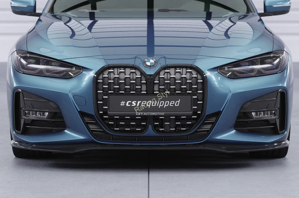 BMW 4 G22/G23 M-Paket a M440 přední spoiler lipa Glossy Black CSR Lesk.