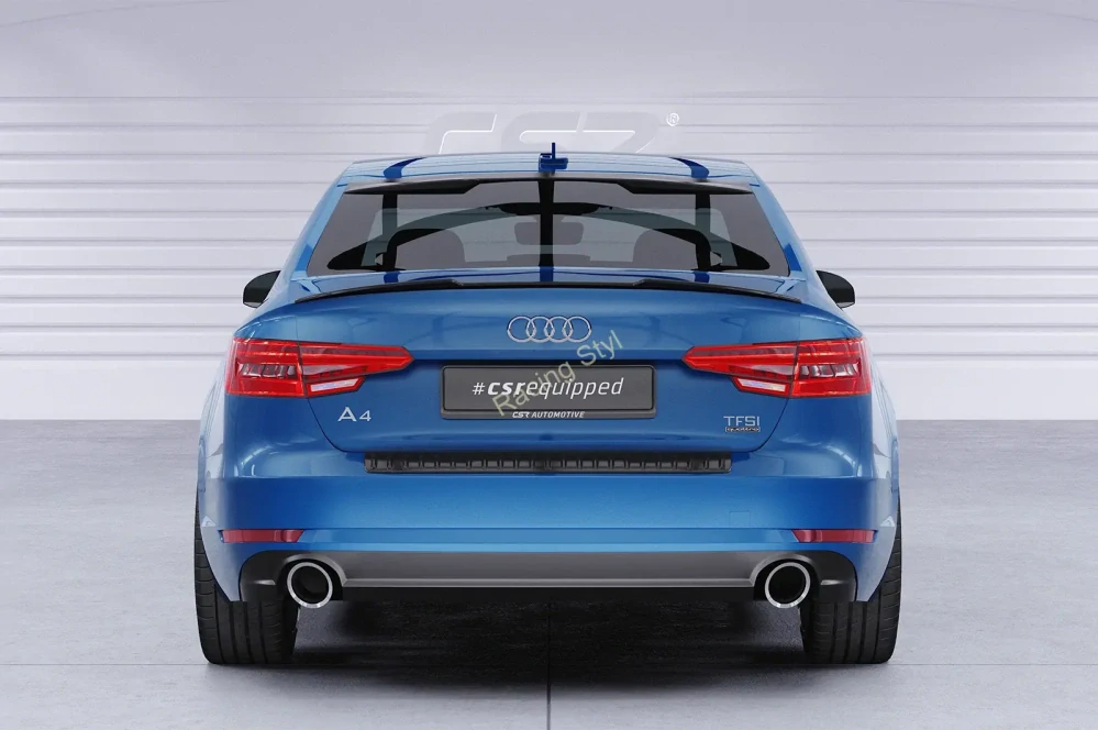 Audi A4 B9 8W Sedan spoiler na víko kufru Glossy Black CSR Leskl