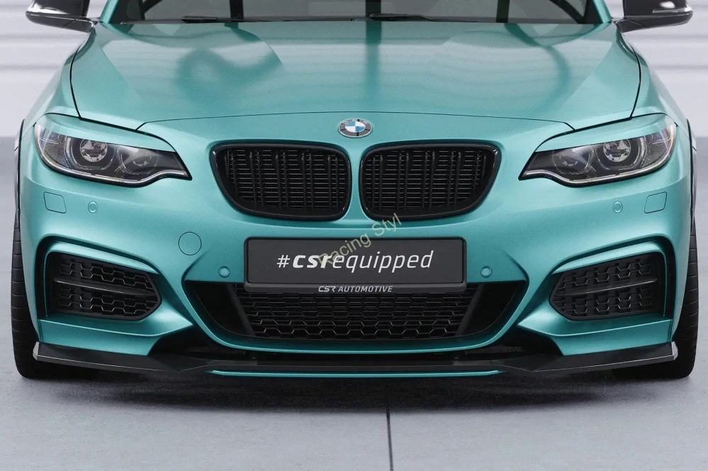 BMW 2 F22/F23 M-paket přední spoiler lip Glossy Black CSR Lesk
