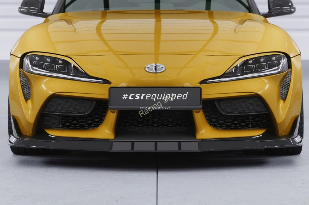 Toyota GR Supra A90 přední spoiler lip Glossy Black CSR Lesk