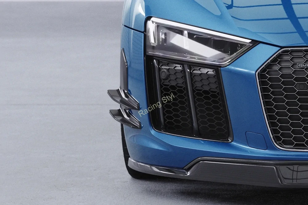 Audi R8 (4S) boční křidélka na nárazník Glossy Black CSR Lesk