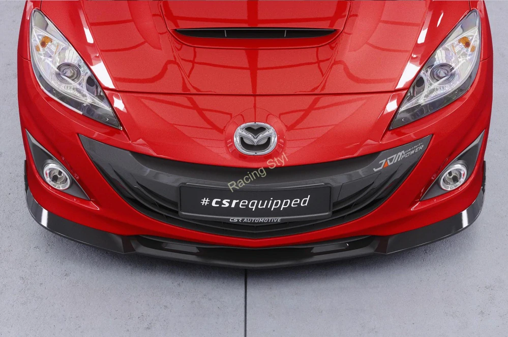 Mazda 3 (typ BL) MPS přední spoiler lipa Glossy Black CSR Lesk.