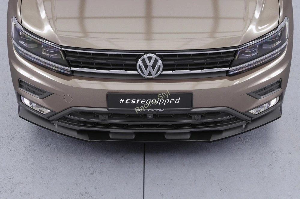 VW Tiguan 2 (Typ AD) Basis přední spoiler lipa Glossy Black CSR Lesk