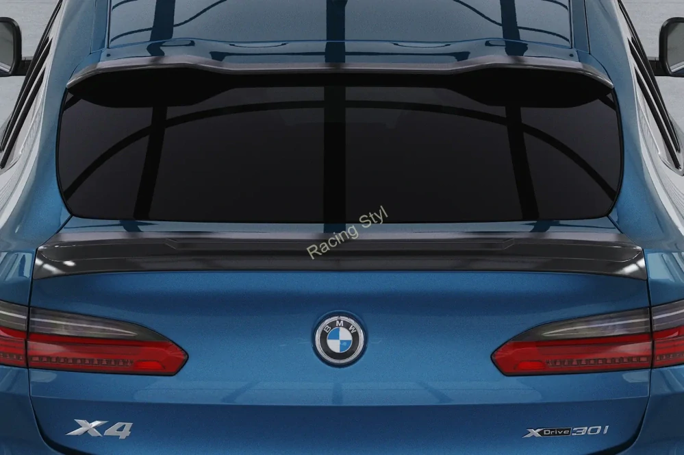 BMW X4 G02 spoiler pod zadní okno Glossy Black CSR Lesk