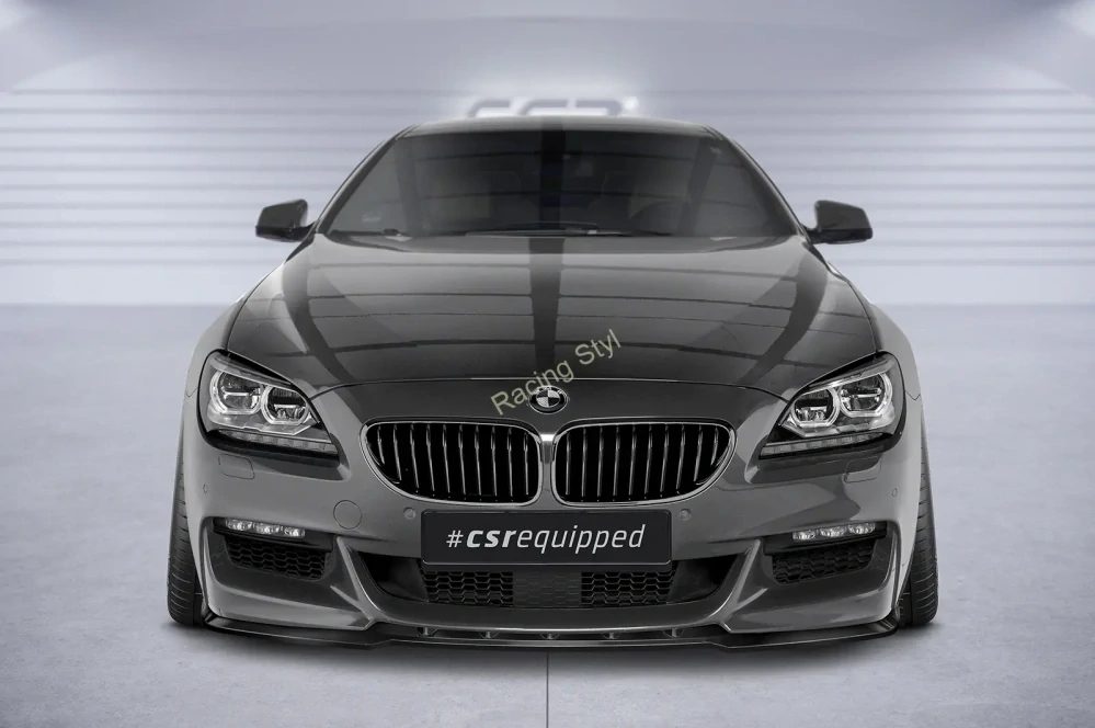 BMW 6 F12/F13/F06 přední spoiler lip Glossy Black CSR Lesk