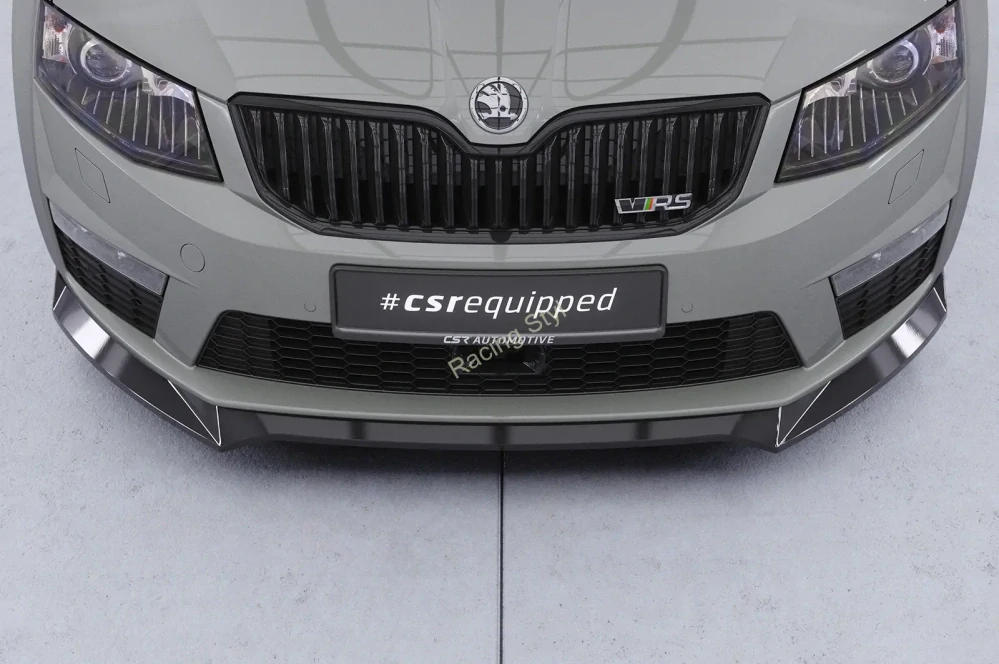 Škoda Octavia 3 5E RS přední spoiler lip Glossy Black CSR Lesk