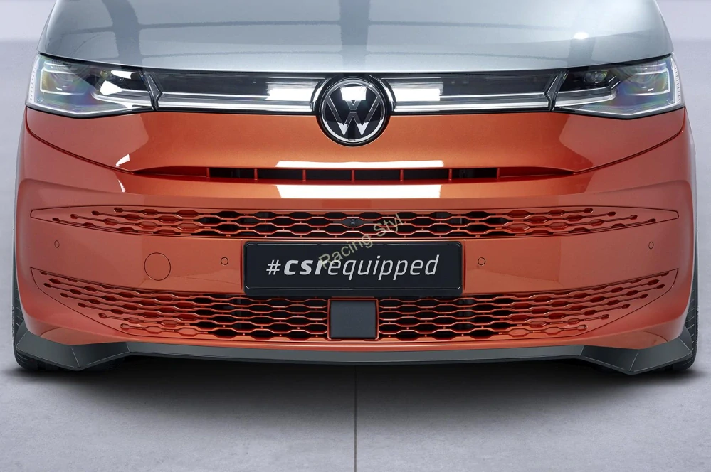 VW T7 přední spoiler lip Glossy Black CSR Lesk.