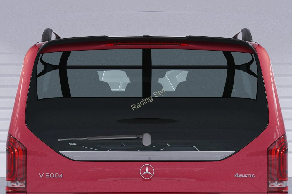 Mercedes Benz V-Class 447 AMG-Line spoiler na zadní dveře Glossy Black CSR Lesk.