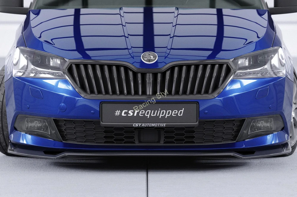 Škoda Fabia 3 typ NJ Facelift přední spoiler lip Glossy Black CSR Lesk.