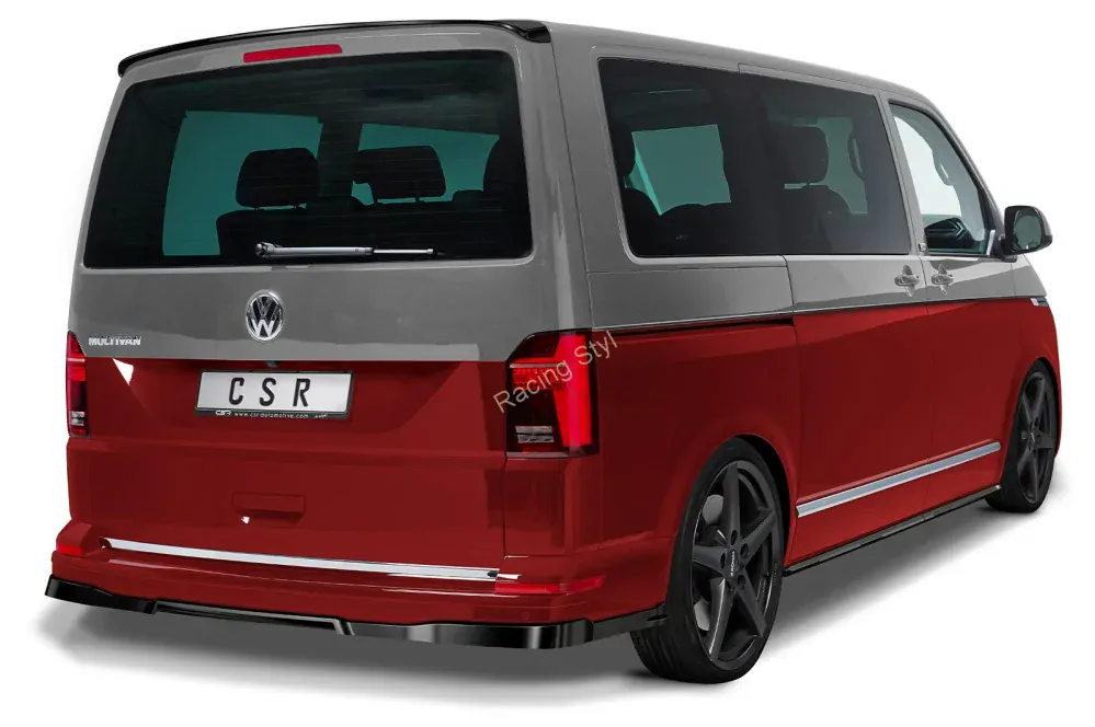 VW T6/ T6.1 spoiler na zadní nárazník Glossy Black CSR Lesk.