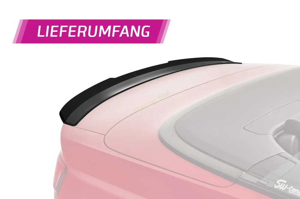 Audi A3 8V Cabrio spoiler na víko kufru Glossy Black CSR Lesk