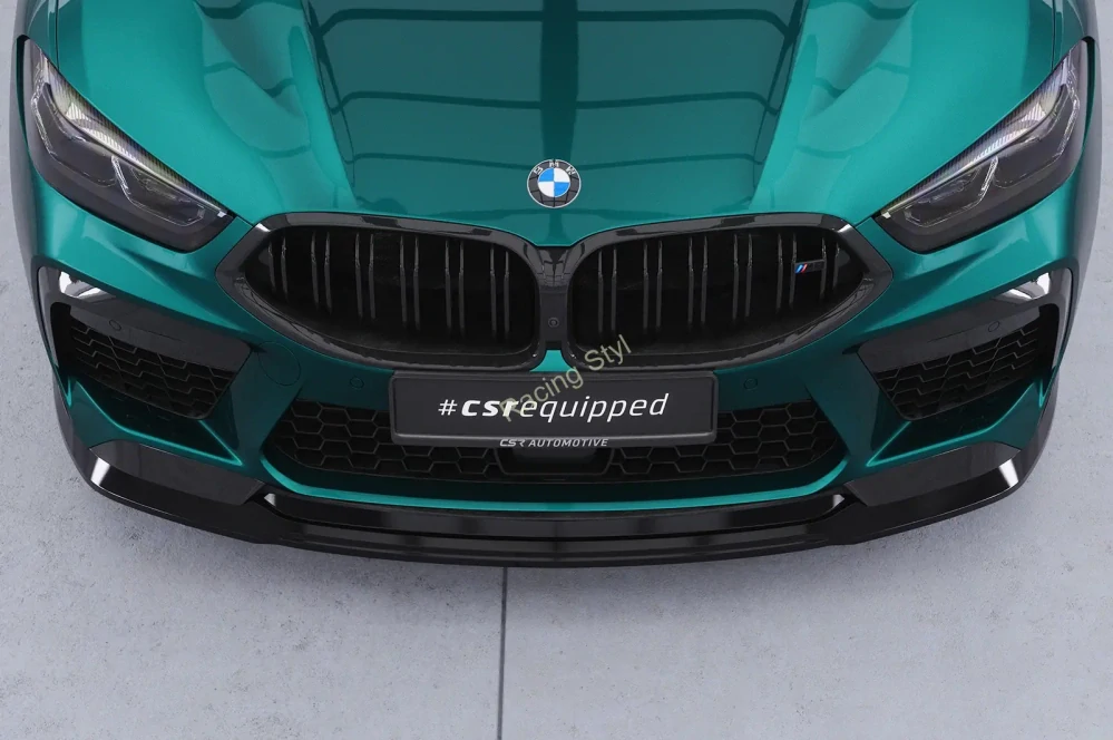BMW M8 Competition F91/F92/F93 přední spoiler lipa Glossy Black CSR Lesk