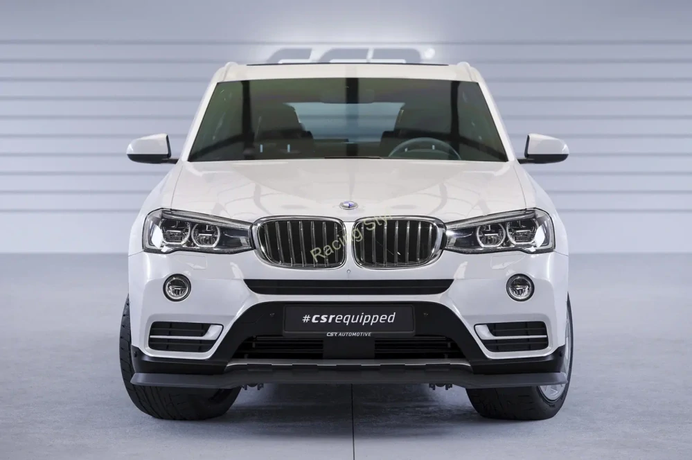 BMW X3 (F25) LCI přední spoiler lip Glossy Black CSR Lesk
