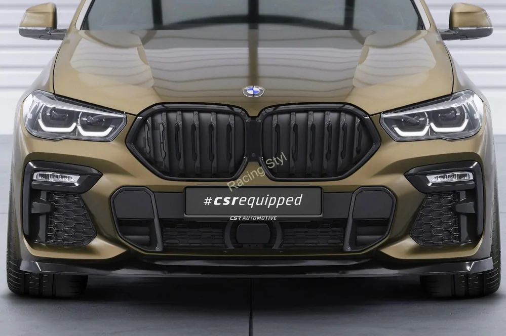BMW X6 G06 M-Paket/ M50i přední spoiler lipa Glossy Black CSR Lesk