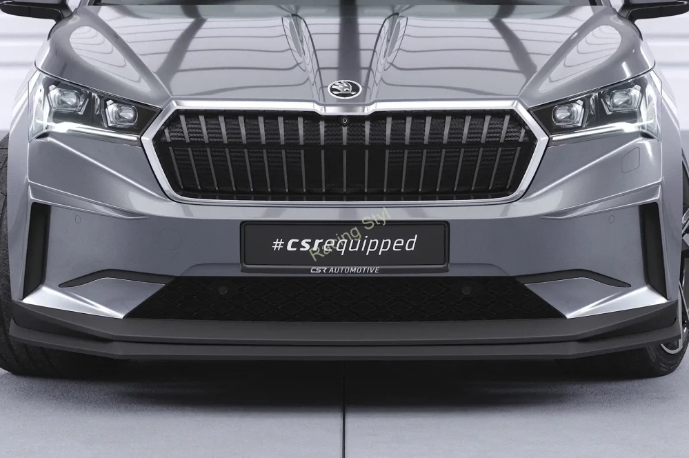Škoda Enyaq iV přední spoiler lip Glossy Black CSR Lesk