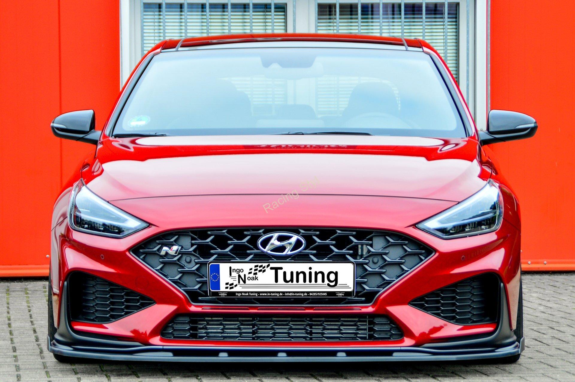 Hyundai I30N + Performance Facelift přední spoiler lipa s bočními křidélky IN Tuning Matt.