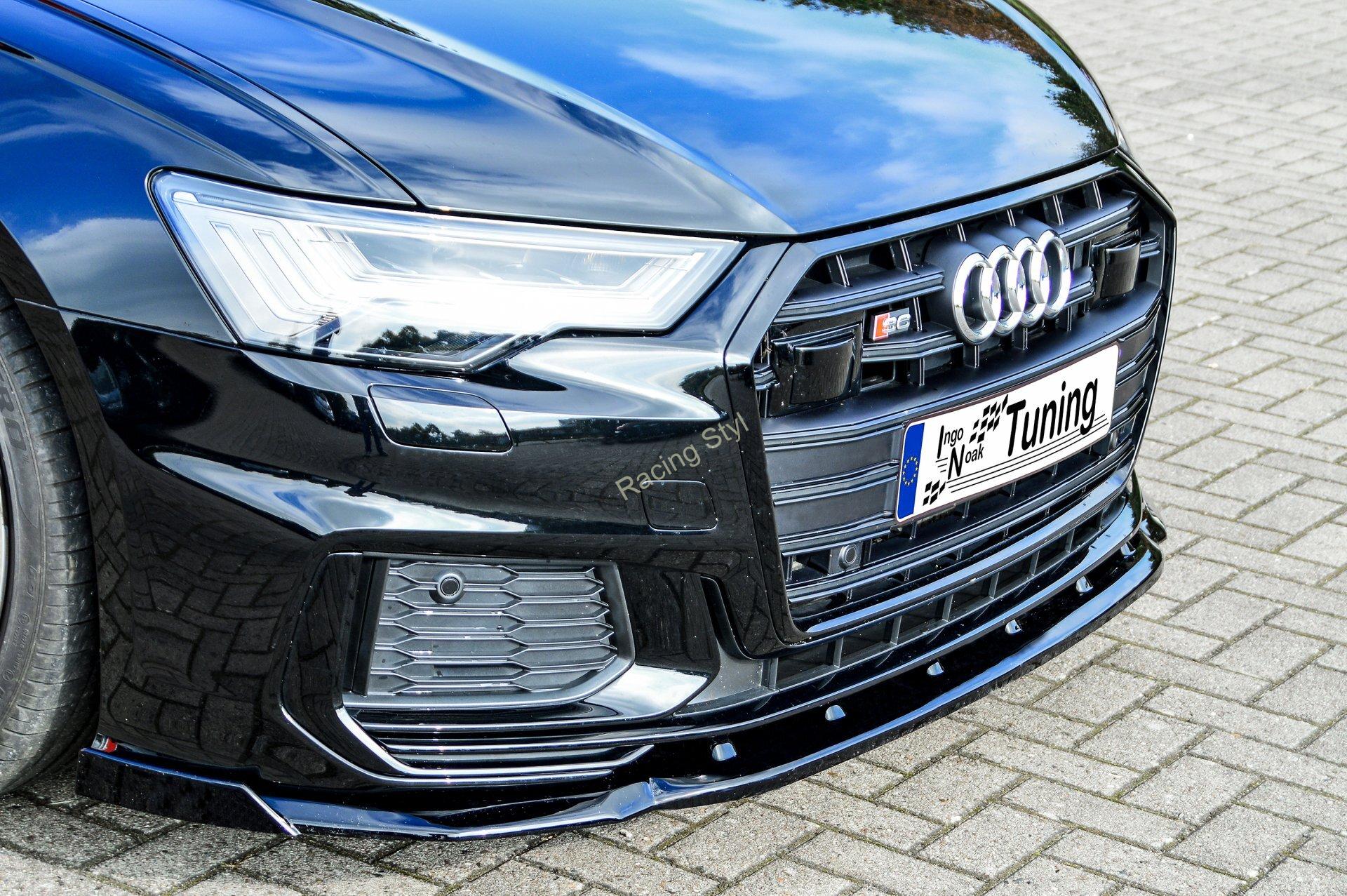 Audi A6 S-Line/ S6 4K C8 přední spoiler lipa s křidélky IN Tuning Matt.