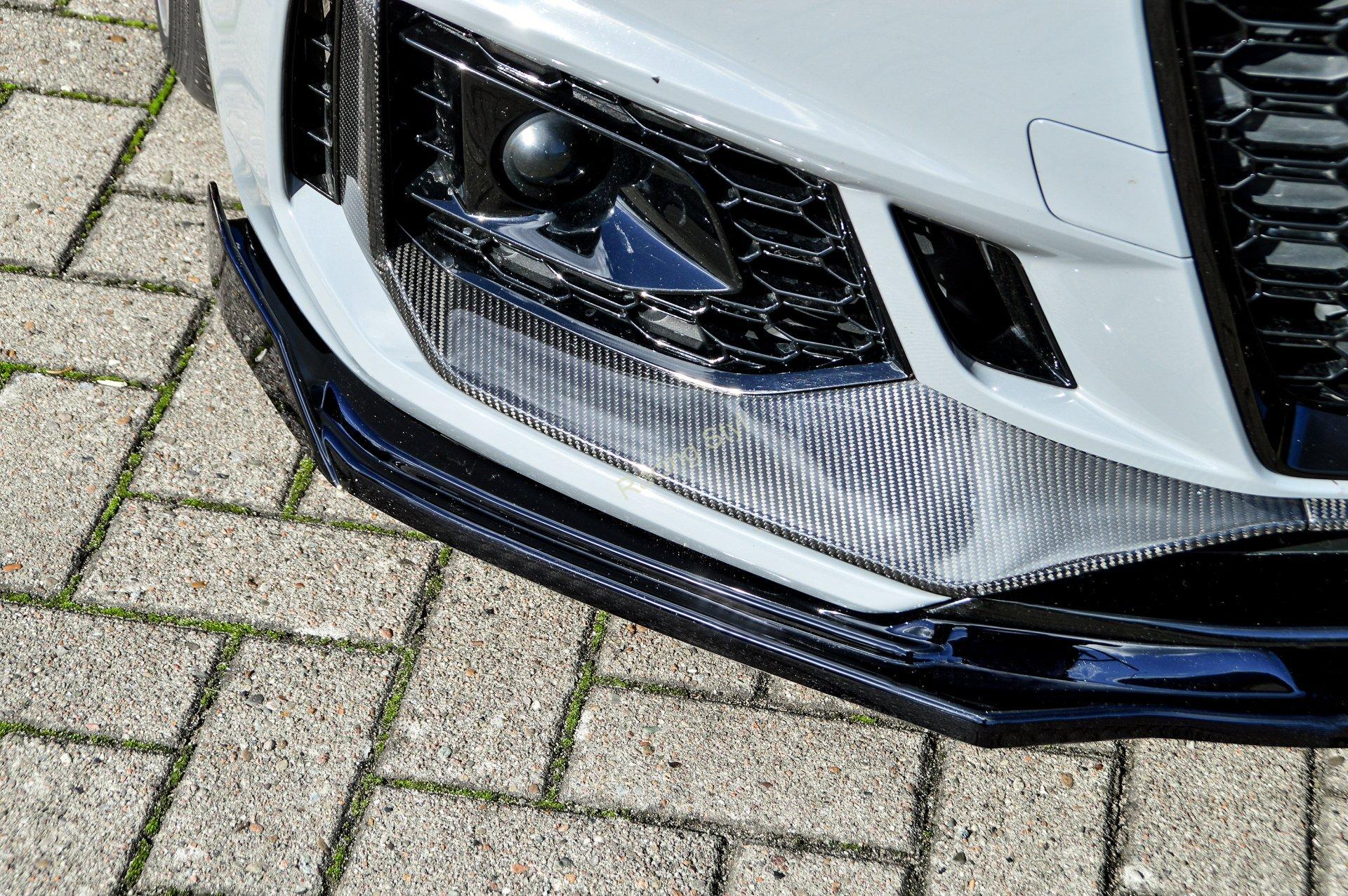 Audi RS4 B9 přední spoiler lipa s křidélky IN Tuning Matt.