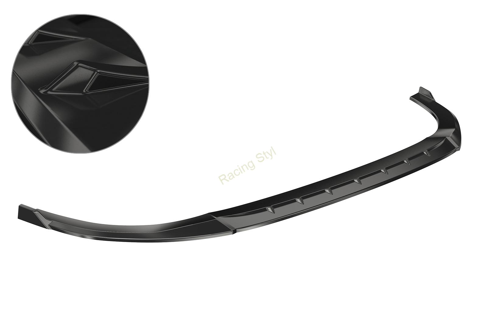 VW Golf 8 typ CD GTI/GTD/GTE/R-Line přední spoiler lipa Glossy Black CSR Lesk.
