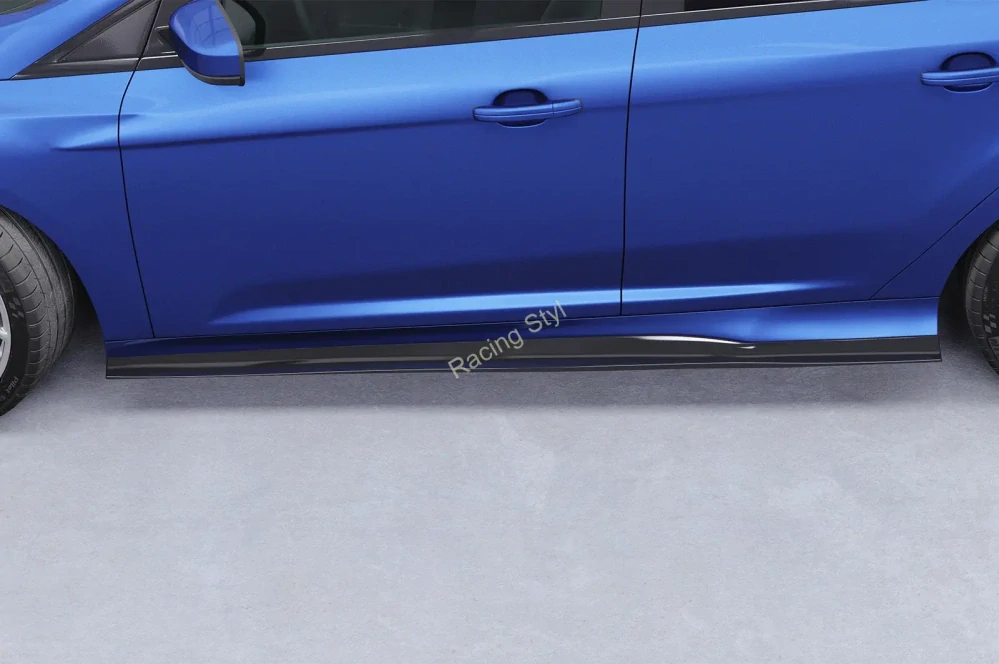 Ford Focus MK3 ST/ST-Line nástavce bočních prahů Glossy Black CSR Lesk.