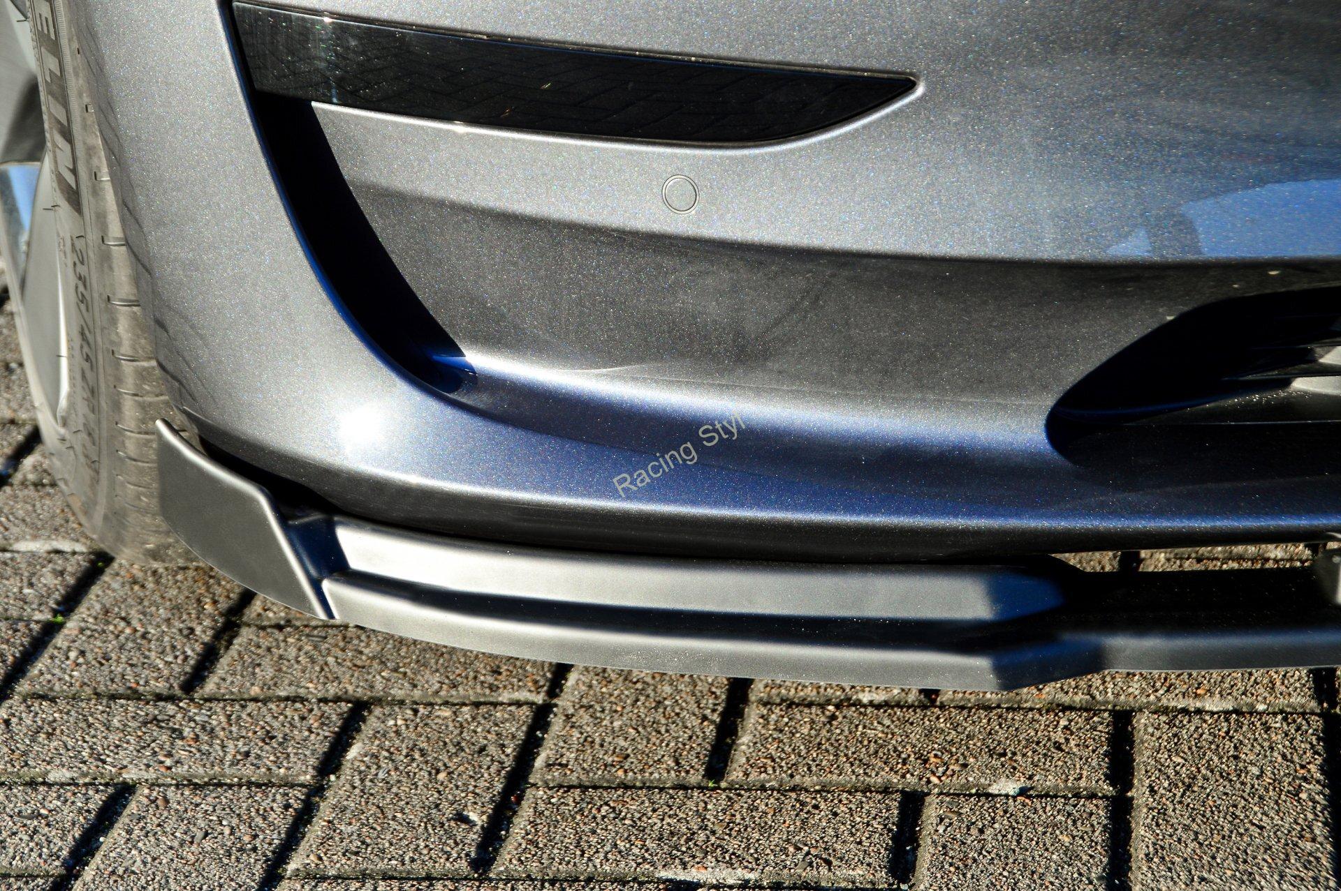 Tesla Model 3 přední spoiler lipa s křidélky IN Tuning Matt.