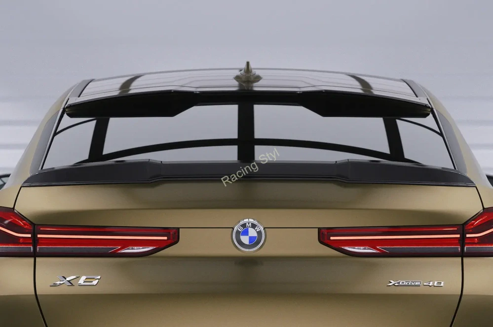 BMW X6 (G06) spoiler pod zadní okno Glossy Black CSR Lesk.