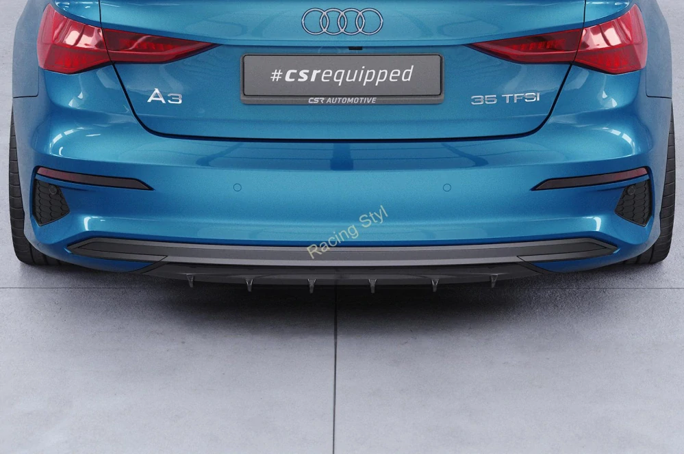 Audi A3 8Y spoiler na zadní nárazník Glossy Black CSR Lesk