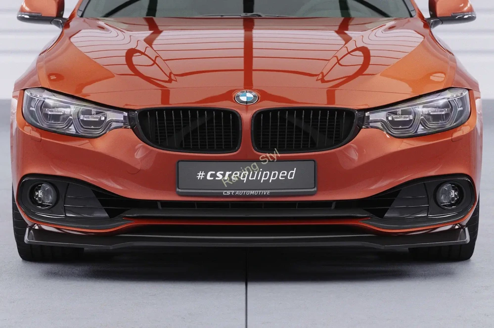 BMW 4 F36 Gran Coupe přední spoiler lipa Glossy Black CSR Lesk