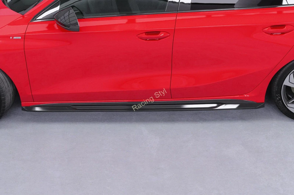 Audi A3 S-Line/ S3 (8Y) nástavce na boční prahy Glossy Black CSR Lesk