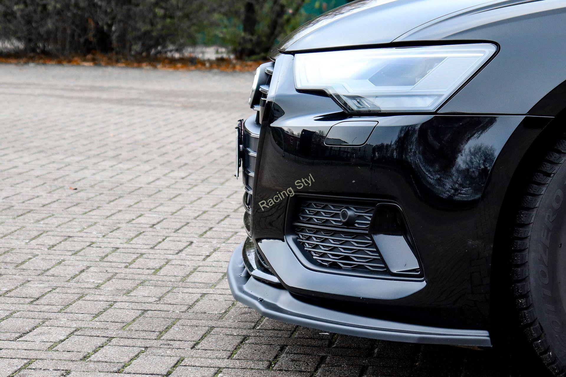 Audi A6 4K C8 přední spoiler lipa Glossy Black IN Tuning Lesk.