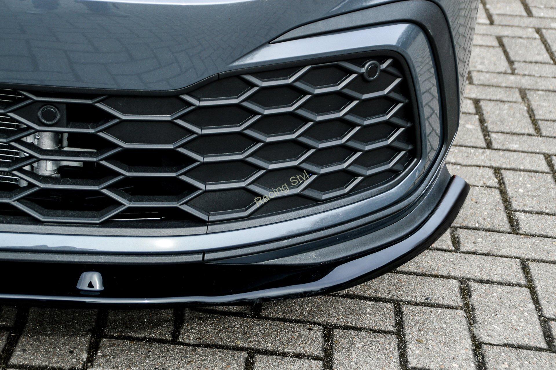 VW Golf 8 GTI/ GTD přední spoiler lipa Glossy Black IN Tuning Lesk.