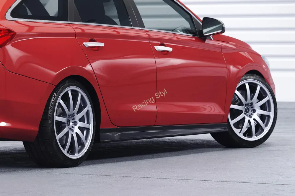 Hyundai I30 (PD) nástavce na boční prahy Glossy Black CSR Lesk.