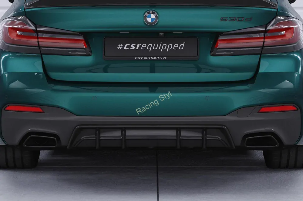 BMW 5 G30/ G31 LCI M-Paket spoiler na zadní nárazník Glossy Black CSR Lesk.