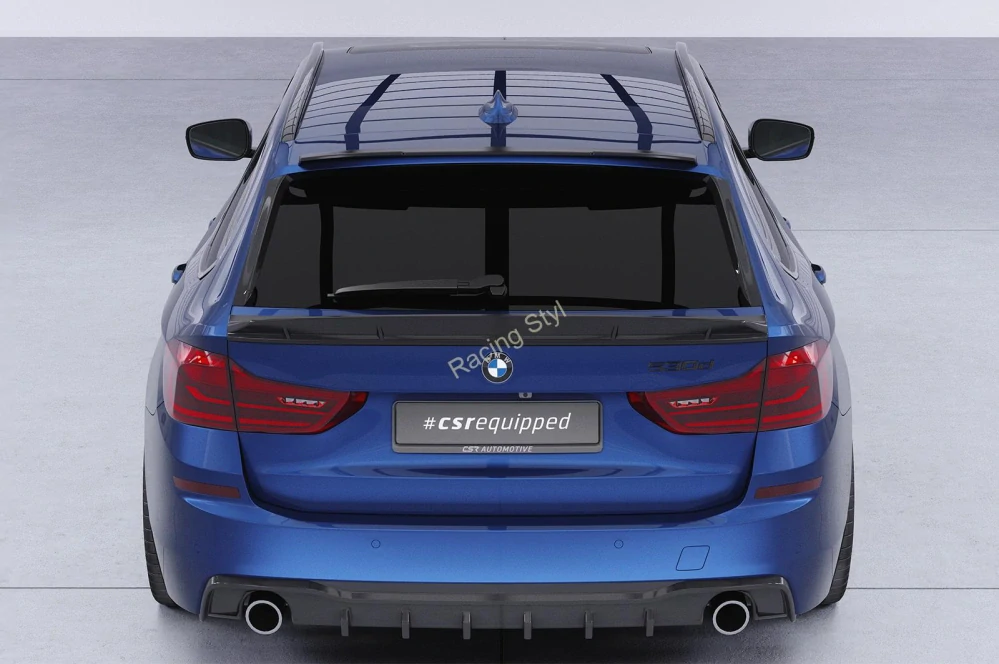 BMW 5 G31 Touring spoiler pod zadní okno Glossy Black CSR Lesk.