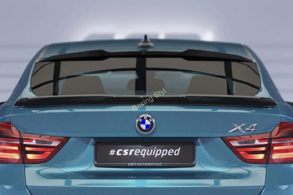 BMW X4 (F26) spoiler pod zadní okno Glossy Black CSR Lesk.