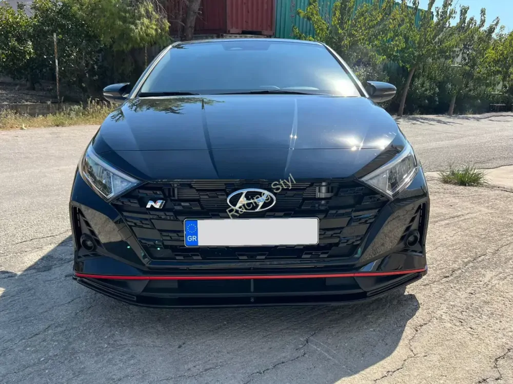 Hyundai i20 N přední spoiler lipa Glossy Black MD Design Lesk.