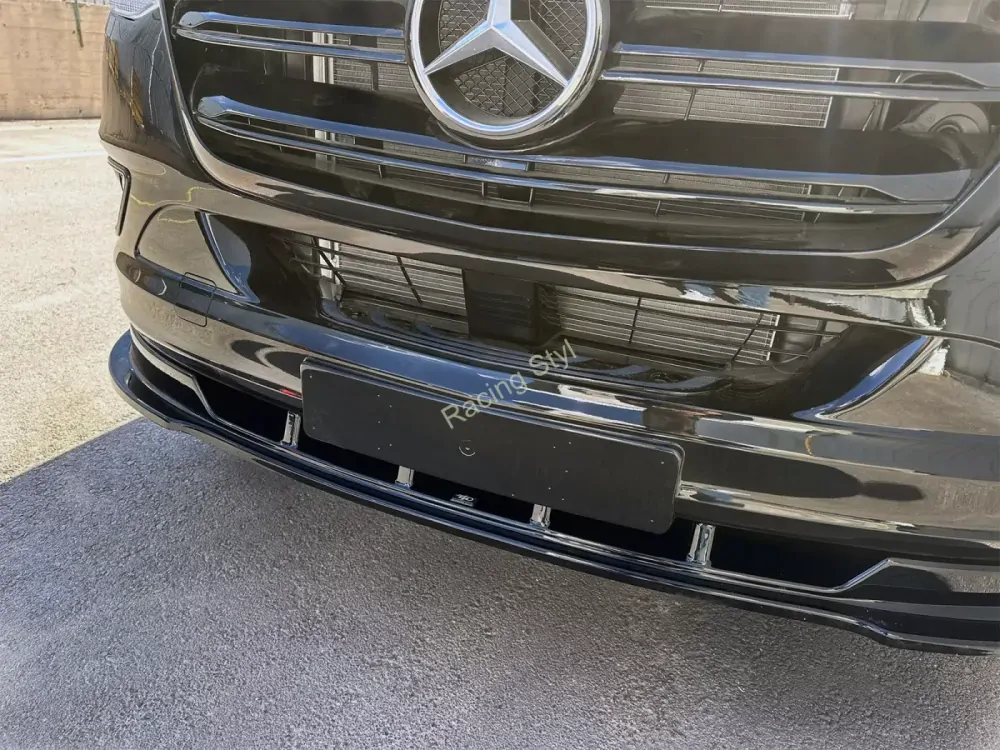 Mercedes Benz Sprinter 2018- přední spoiler Glossy Black MD Design Lesk.