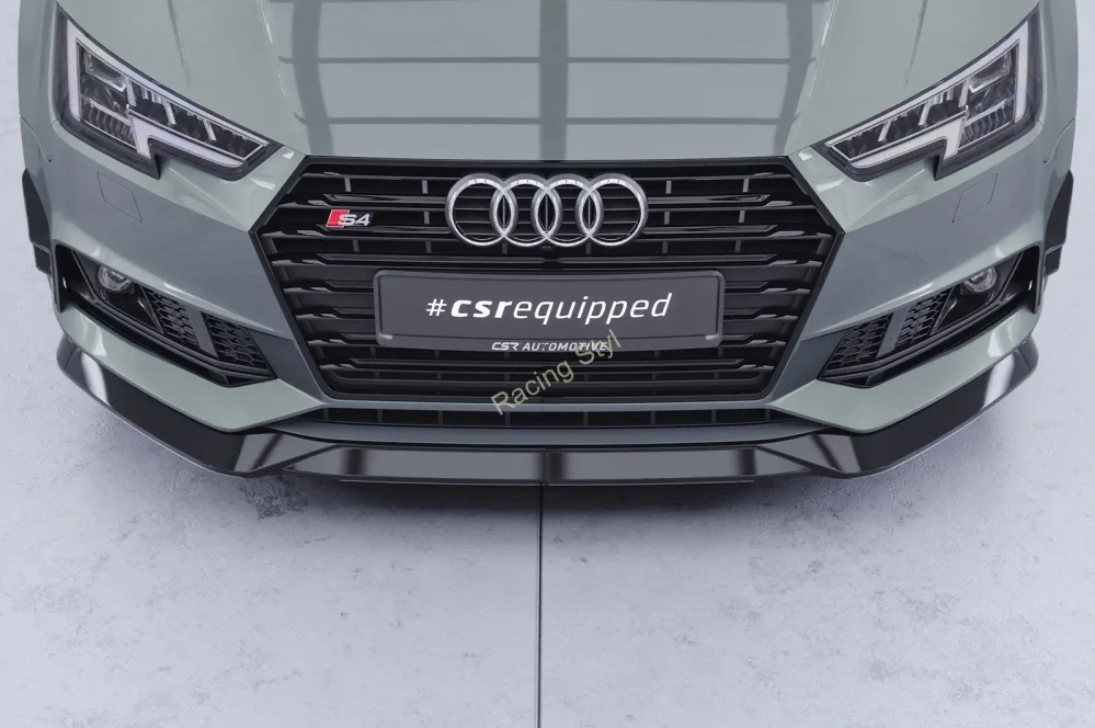 Audi A4 B9 8W S-Line/ S4 boční spoilery na přední nárazník CSR Matt.