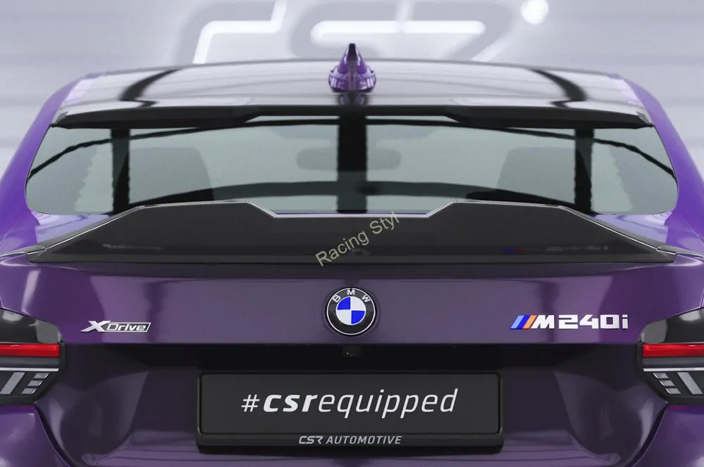 BMW 2 G42 spoiler křídlo na víko kufru Glossy Black CSR Lesk.