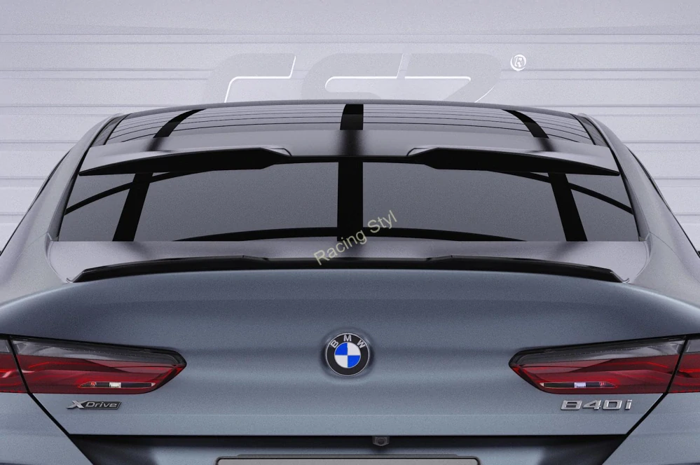 BMW 8 G16 Grand Coupe spoiler na víko kufru Glossy Black CSR Lesk.