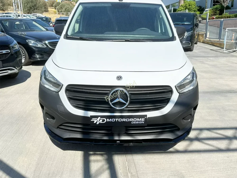 Mercedes Citan 2021- přední spoiler lip Glossy Black MD Design Lesk.