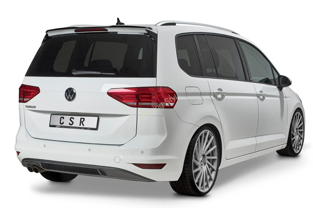 VW Touran 2 typ 5T zadní střešní spoiler Glossy Black CSR Lesk.