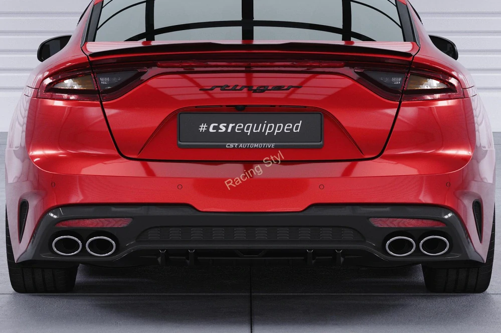 Kia Stinger GT spoiler na zadní nárazník difuzor CSR Matt.