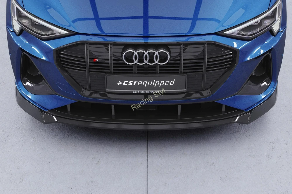 Audi e-tron GE přední spoiler lip Glossy Black CSR Lesk.