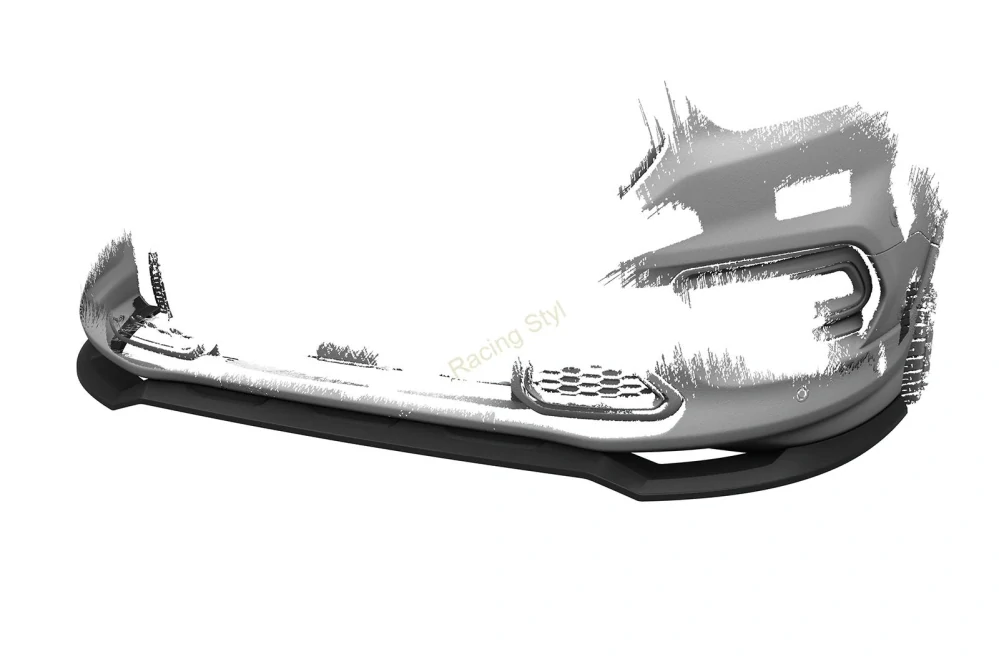 Ford Transit Custom/ Tourneo Custom Sport Facelift spoiler pod přední nárazník Glossy Black CSR Lesk.