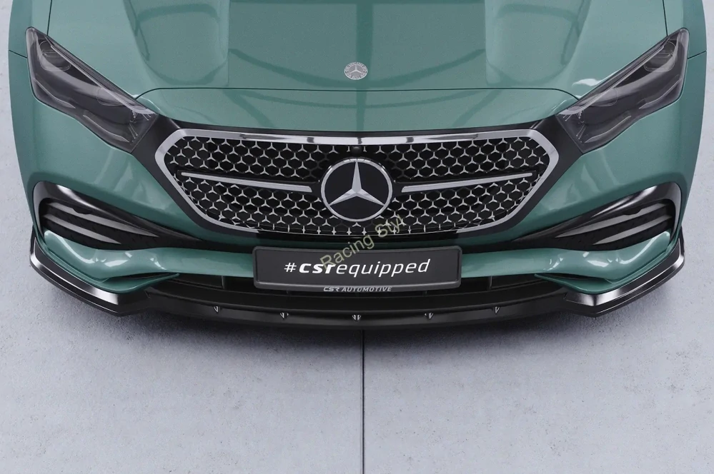 Mercedes Benz E W214/ S214 AMG-Line přední spoiler lip Glossy Black CSR Lesk.