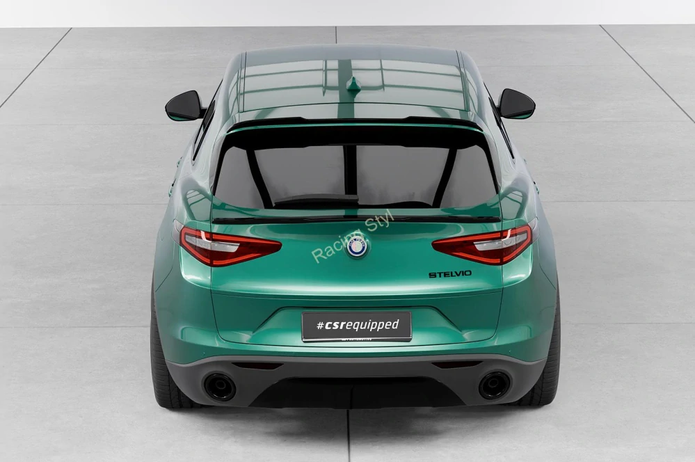 Alfa Romeo Stelvio spoiler nad zadní okno Glossy Black CSR Lesk.