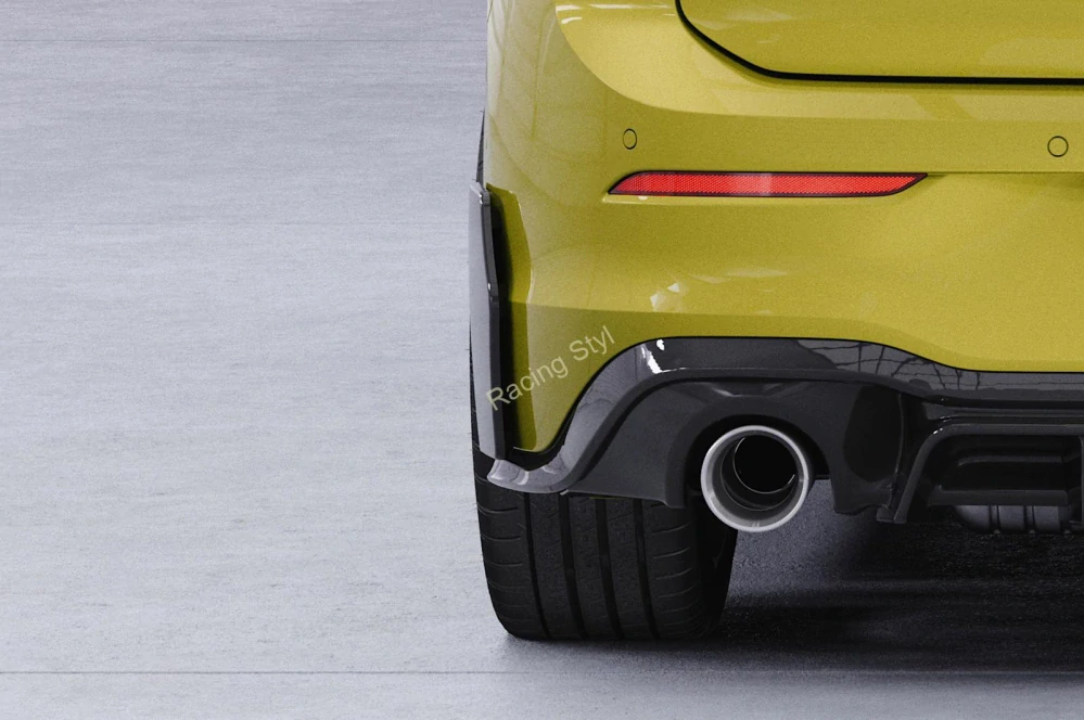 VW Golf 8 GTI, GTD, GTE, R-Line zadní boční aero panely Glossy Black CSR Lesk.