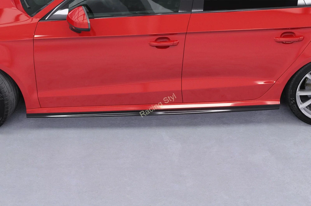 Audi A3 8V Sedan nástavce pod boční prahy CSR Matt.