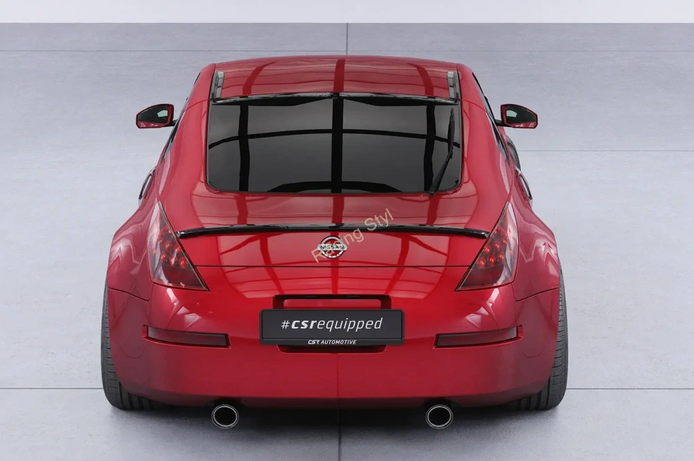 Nissan 350Z (Z33) Coupe děleny spoiler na zadní okno Glossy Black CSR Lesk